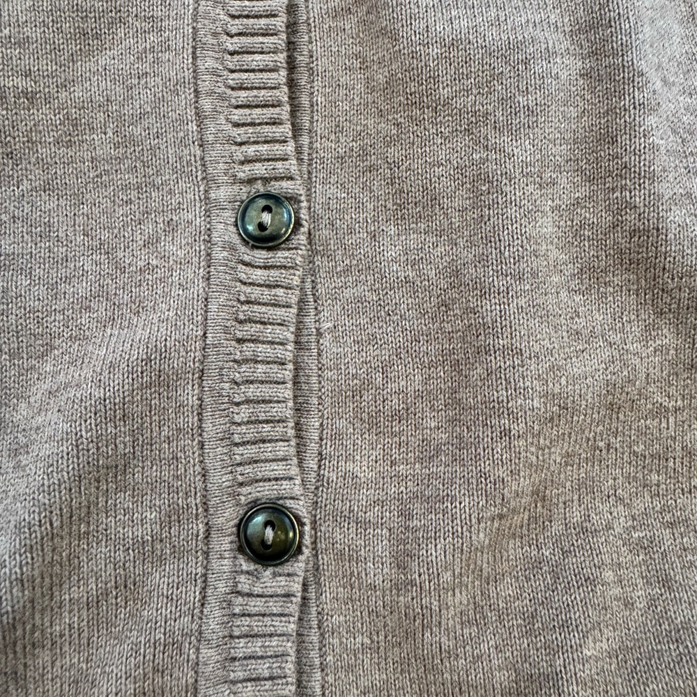 Sonoma Brown Short Sleeve Button-Up Cardigan (Women's Small) - Picture 8 of 8